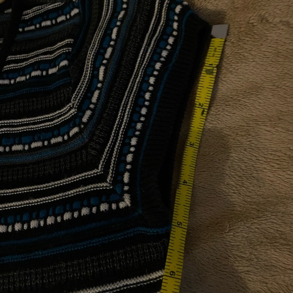 Jessica Simpson knit medium black grey blue white stripes dress 2/15.00 SALE🦺 - Picture 6 of 10